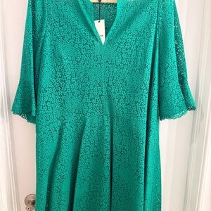 NWT: ME+EM Emerald Lace Dress